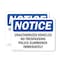 Signmission Unauthorized Vehicles No Trespassing Police OSHA Notice Sign, Vinyl Decal, 5in W x 3.5in L, 2PK OS-2PACK-NS-D-35-L-18758 - alternate 1